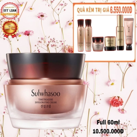Kem dưỡng sáng da chống lão hoá thông đỏ tái sinh trẻ hóa làn da Sulwhasoo Timetreasure invigorating Cream