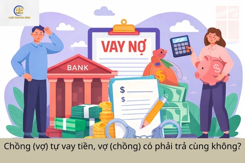 Chồng hoặc vợ tự vay tiền, người còn lại có nghĩa vụ phải trả cùng không?