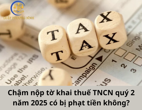 Chậm nộp tờ khai thuế TNCN quý 2 năm 2025 có bị phạt không?