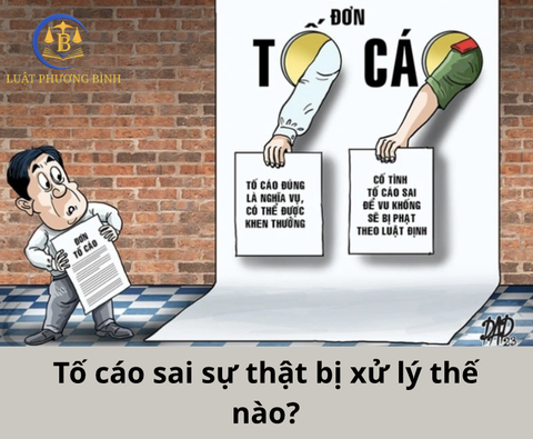Tố cáo sai sự thật bị xử lý thế nào?