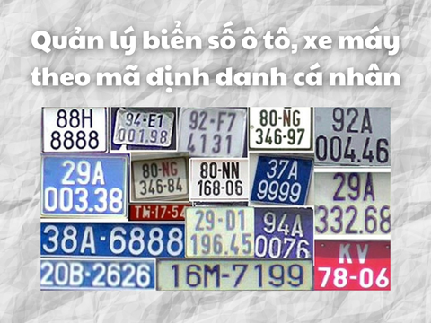 Quản lý biển số ô tô, xe máy theo mã định danh cá nhân từ 1/7/2023 | VietLawyer