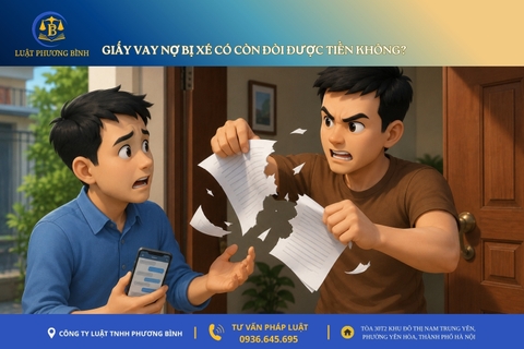 Giấy vay nợ bị xé có còn đòi được tiền không?