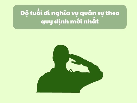 Độ tuổi đi nghĩa vụ quân sự theo quy định mới nhất