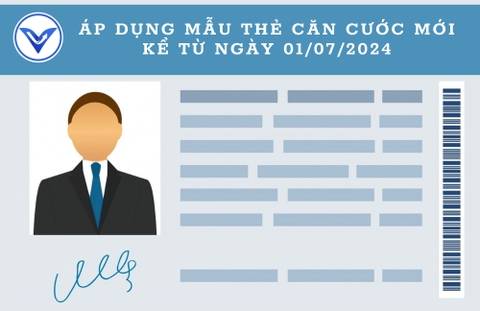 Áp dụng mẫu thẻ căn cước mới kể từ ngày 01/07/2024