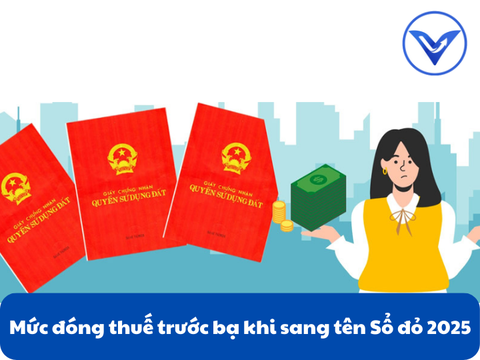 Mức đóng thuế trước bạ khi sang tên Sổ đỏ 2025