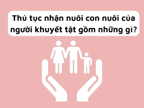 Thủ tục nhận nuôi con nuôi của người khuyết tật gồm những gì?