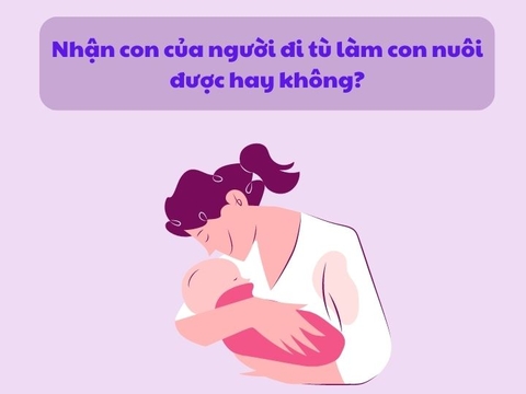 Nhận con của người đi tù làm con nuôi được hay không?