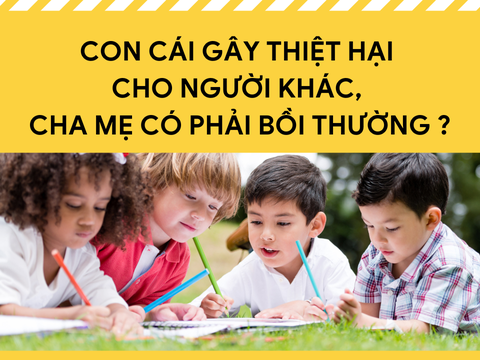 Con Gây Thiệt Hại - Cha Mẹ Có Phải Bồi Thường? Tư Vấn Của Vietlawyer