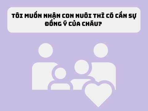 Nhận con nuôi có cần sự đồng ý của người được nhận nuôi không?