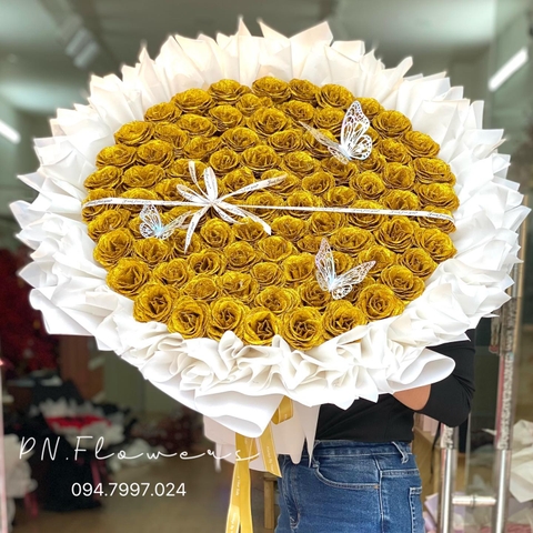 Hoa kim tuyến 90 bông vàng