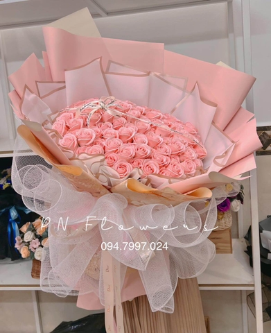 Hoa Sáp 99 Bông Hồng Cam