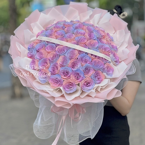 Hoa sáp kim tuyến 55 bông galaxy