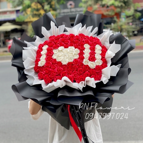 Hoa sáp 99 bông ILU đỏ