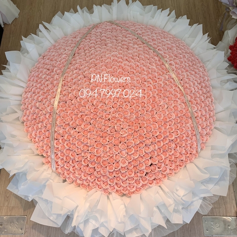 Hoa Sáp 999 Bông Hồng Cam