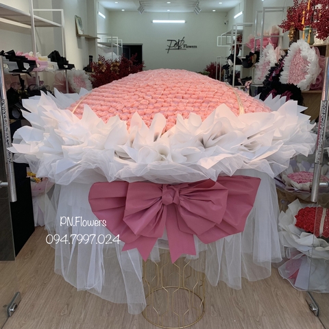 Hoa Sáp 999 Bông Hồng Cam