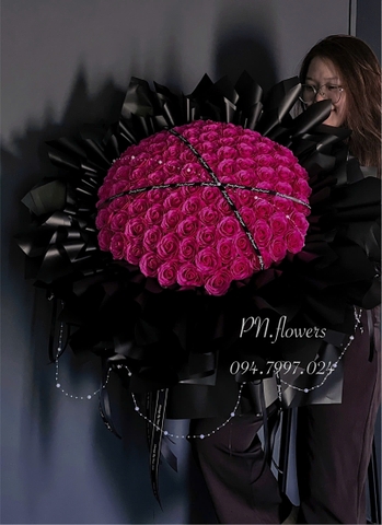 Bó Hoa Sáp 99 Bông 7 Lớp Hồng Sen