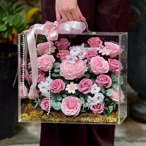 Vali Hoa Sáp Đẹp Tone Nude Size Lớn