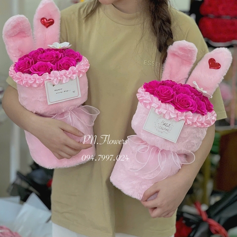 Hoa Sáp Tai Thỏ Hồng