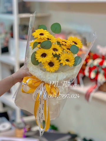 Hoa Sáp Tốt Nghiệp 10 Bông Hướng Dương