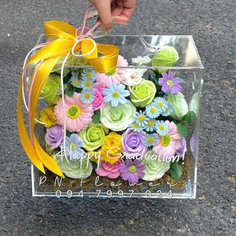 Vali Hoa Sáp Thơm Size Nhỏ Tone Đủ Màu