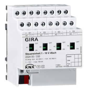 Dimmer 1-10V, 4 kênh - Gira Germany