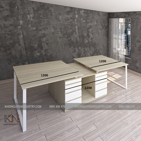 Cụm bàn làm việc 4 người/ CBLV-KN-07-C4