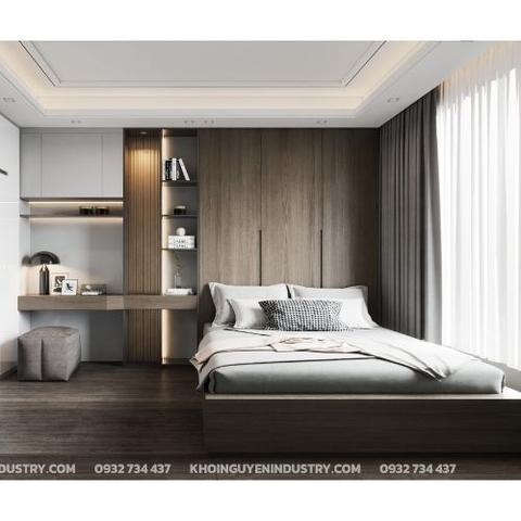 GIƯỜNG GỖ TỐI GIẢN/ GGTG-KN-N02