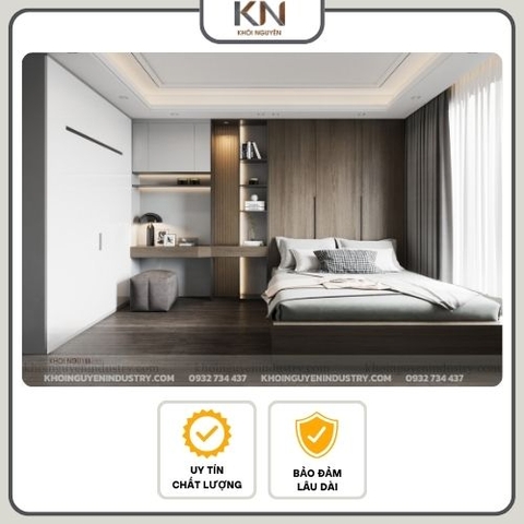 GIƯỜNG GỖ TỐI GIẢN/ GGTG-KN-N02