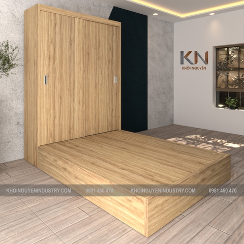Giường kết hợp tủ/ GKHT-KN-01