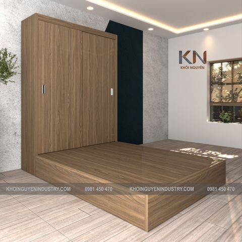 Giường kết hợp tủ/ GKHT-KN-01