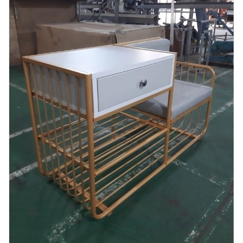 KỆ GIÀY KẾT HỢP GHẾ NGỒI/ KGKH-KN-01