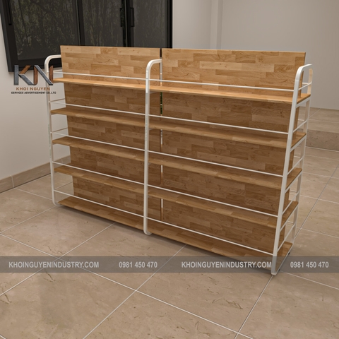 Kệ Thư viện 2 mặt/ KTV2M-KN-01