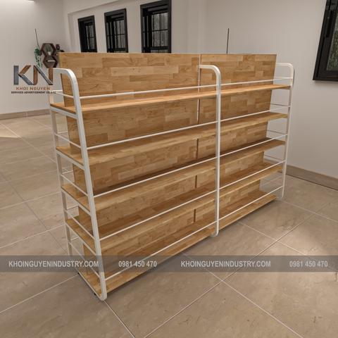 Kệ Thư viện 2 mặt/ KTV2M-KN-01