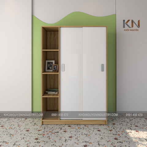 Tủ áo kệ vuông cánh lùa/ TAKVL-KN-01