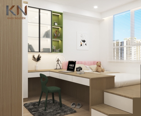 PHÒNG NGỦ CHO BÉ 12M2-KN-N04
