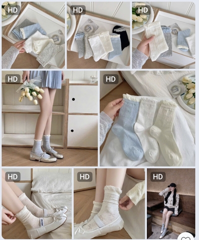 set 10 đôi tất mix đủ màu HQ26082544