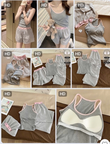 Fullset lại còn kèm bra tone xám hồng H26071401