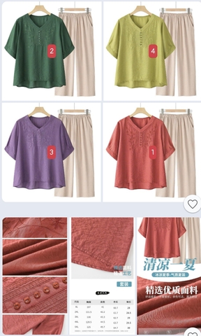 BỘ THÊU HOA CHÌM CỔ V TRUNG NIÊN C25062207