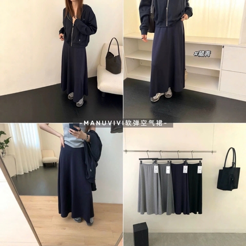 CHÂN VÁY NỮ DÁNG DÀI MANUVIVI C26091401
