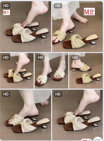 DÉP GÓT 5CM ĐAN CHÉO SIÊU XINH H26061404