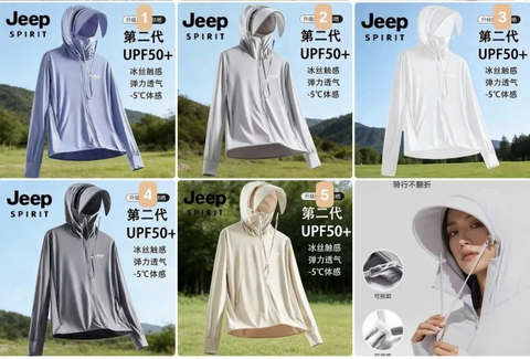 ÁO NẮNG JEEP Vải alrism C26060501