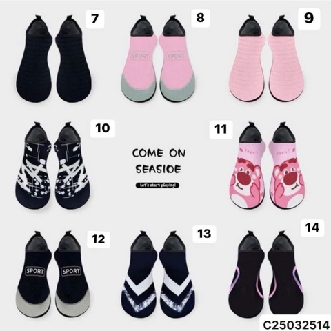 GIÀY ĐI BIỂN/ BỂ BƠI CHỐNG TRƠN C25032514 (Mẫu 7-13)