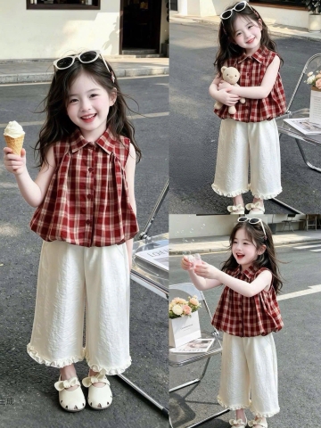Bộ kẻ caro xinh cho bé H26052243