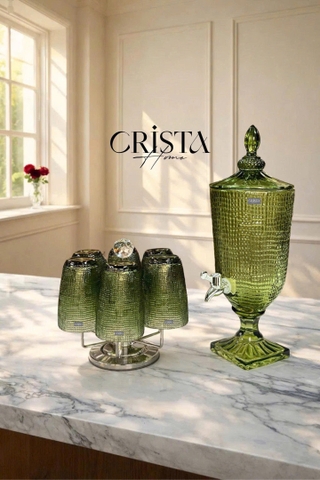 BÌNH THỦY TINH VÂN LƯỚI 1L CRISTA HOME, 60203