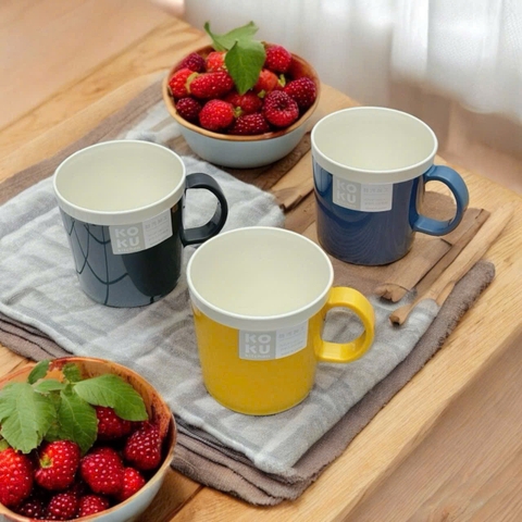 1 SET 3 CỐC UỐNG NƯỚC CÓ QUAI CẦM KOKU CN26042337