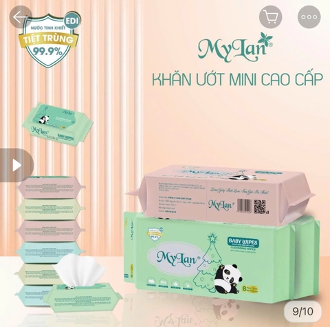 COMBO 2 LỐC KHĂN ƯỚT MINI CAO CẤP MYLAN CN26061034