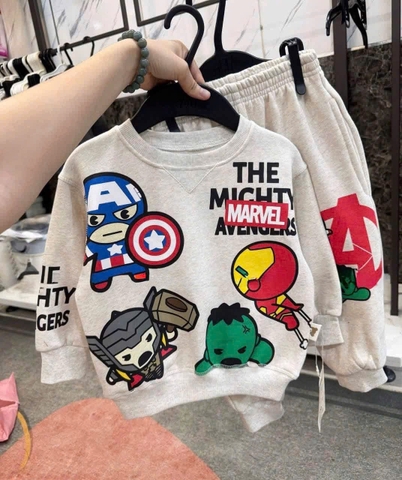 Mẫu nỉ Marvel siêu xinh cho bé trai HQ26090140