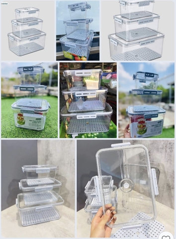 HỘP THỰC PHẨM CHỮ NHẬT BỘ 3 HOKORI 6560 CN26042434