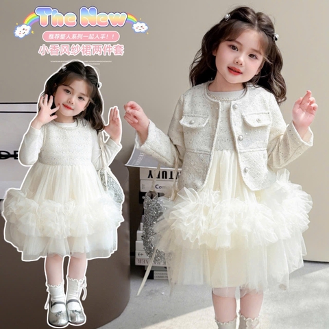 Sét váy trắng bé gái H25121003