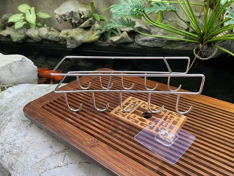 GIÁ TREO ĐỒ 2 THANH CÓ MÓC TREO HL26053044